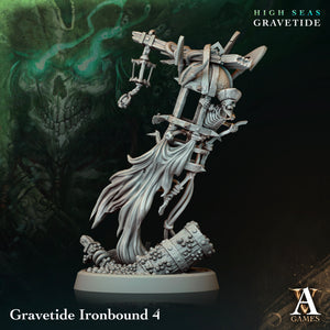 3D Printed Archvillain Games High Seas - Gravetide Gravetide Ironbound 28 32mm D&D