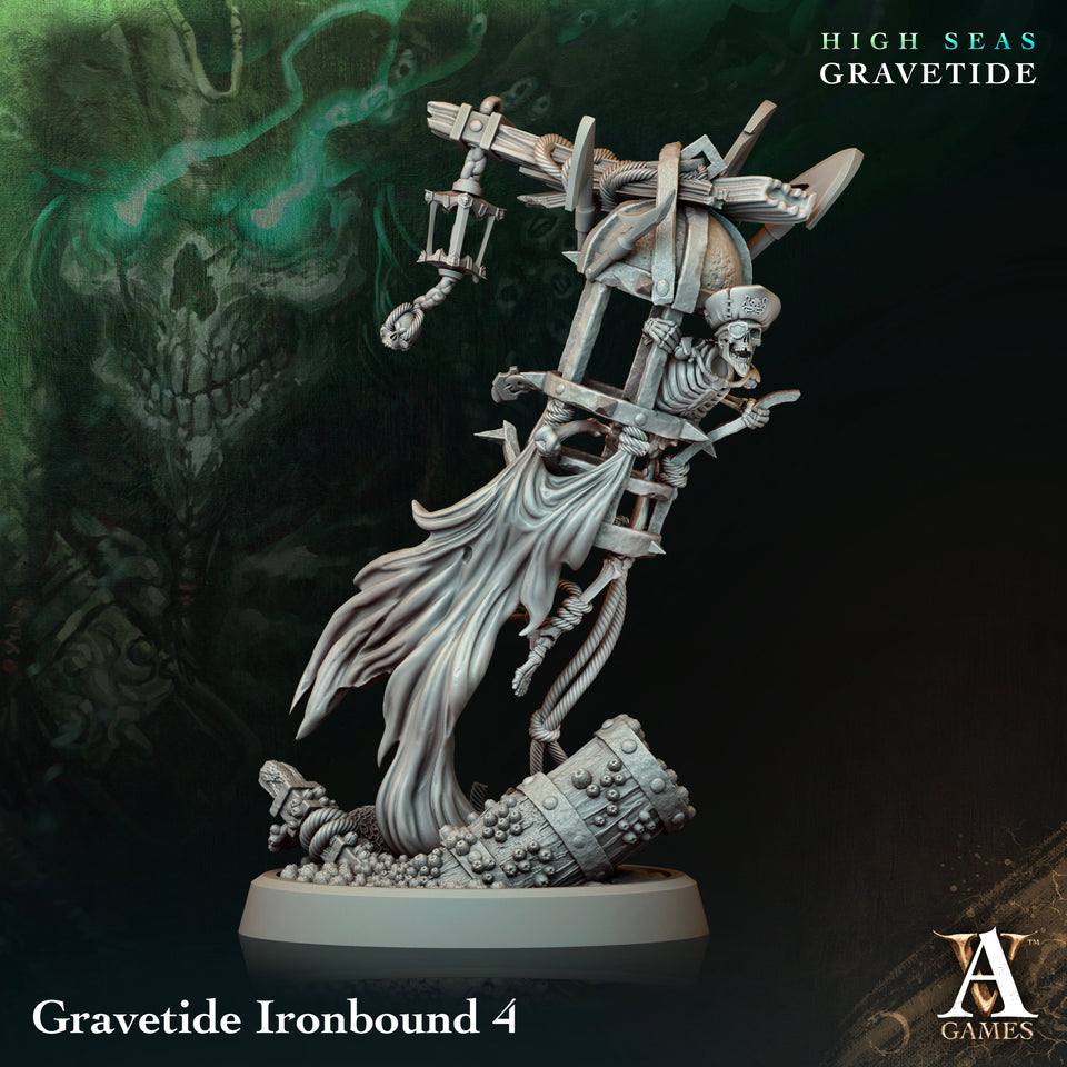 3D Printed Archvillain Games High Seas - Gravetide Gravetide Ironbound 28 32mm D&D