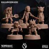 3D Printed Sordane Publishing Halloween Kids 28 32mm D&D