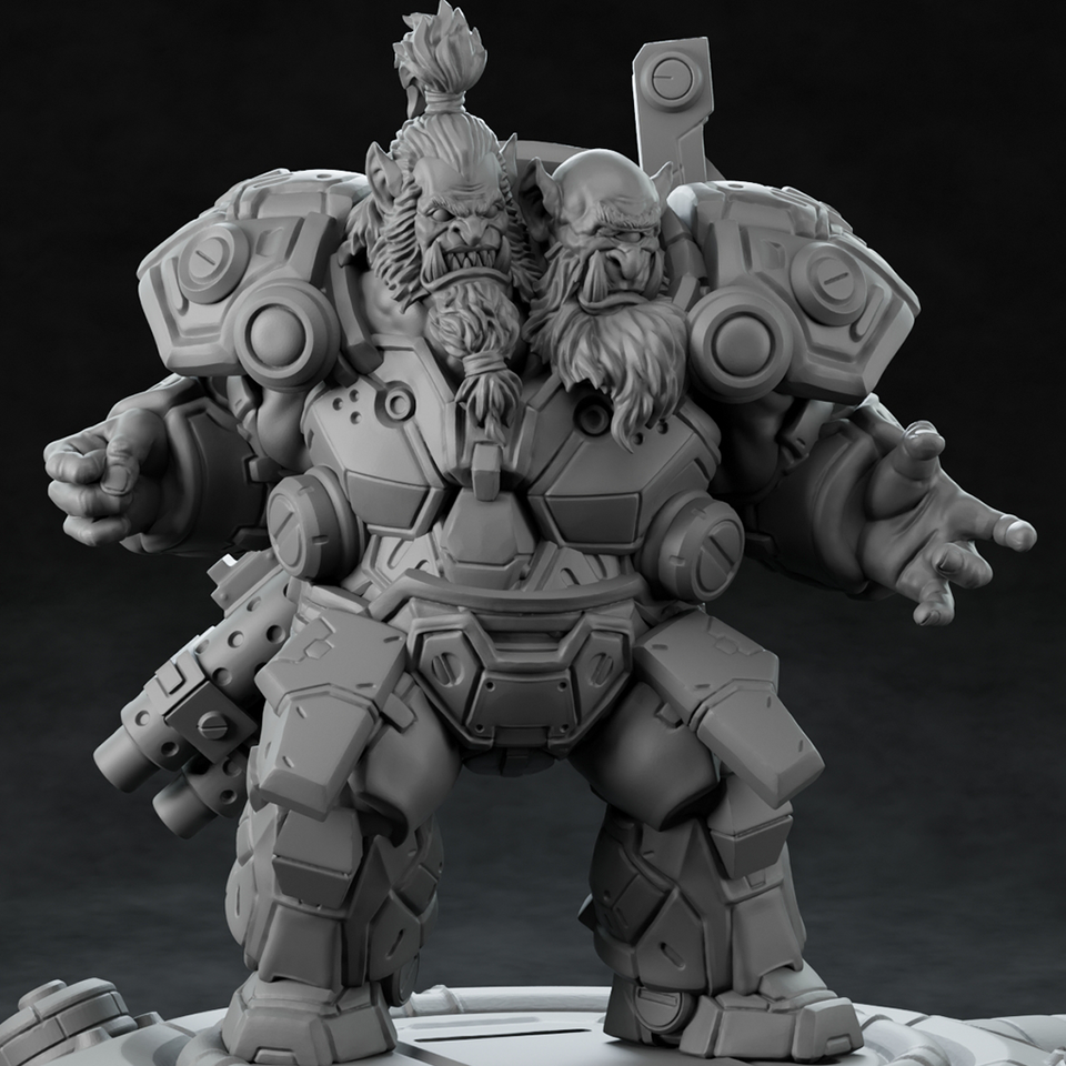 3D Printed Nafarrate Heavy Orc Set Space Orcs 28 32 mm D&D