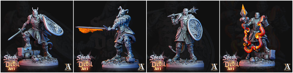 3D Printed Archvillain Games Hellfire Inquisitor Speak of the Devil Act I 28 32mm D&D