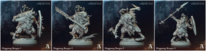 3D Printed Archvillain Games Giantkin - Torlok Clan Hoggmog Borgos 28 32mm D&D