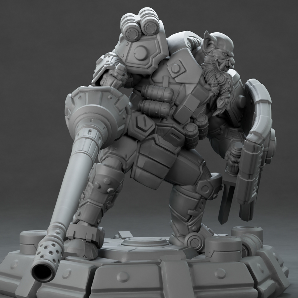 3D Printed Nafarrate Hunter Orc Set Space Orcs 28 32 mm D&D