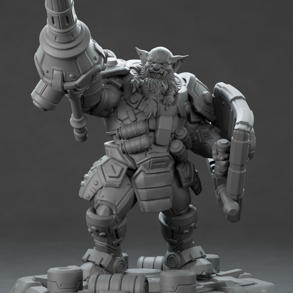 3D Printed Nafarrate Hunter Orc Set Space Orcs 28 32 mm D&D