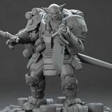 3D Printed Nafarrate Hunter Orc Set Space Orcs 28 32 mm D&D