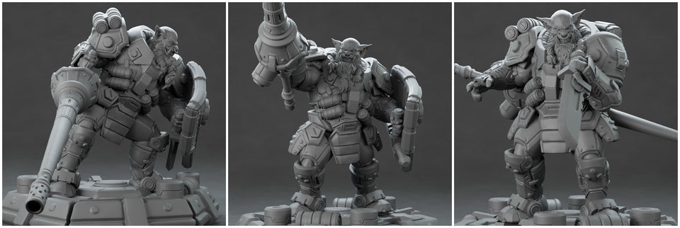 3D Printed Nafarrate Hunter Orc Set Space Orcs 28 32 mm D&D