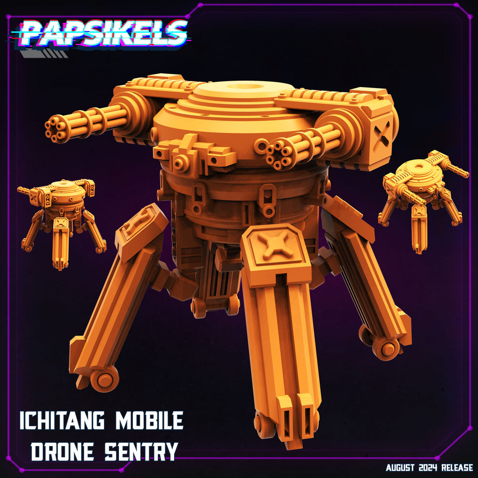 3D Printed Papsikels August 2024 Cyberpunk Ichitang Mobile Drone Sentry 28mm 32mm