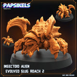 3D Printed Papsikels Insectoid Alien Evolved Slug Roach Set May 2025 Alien vs. Humans Reconnaissance 28mm 32mm