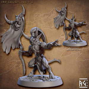 3D Printed Artisan Guild Abyss Imp Gruntiling Abyss Demons Set 28mm 32mm