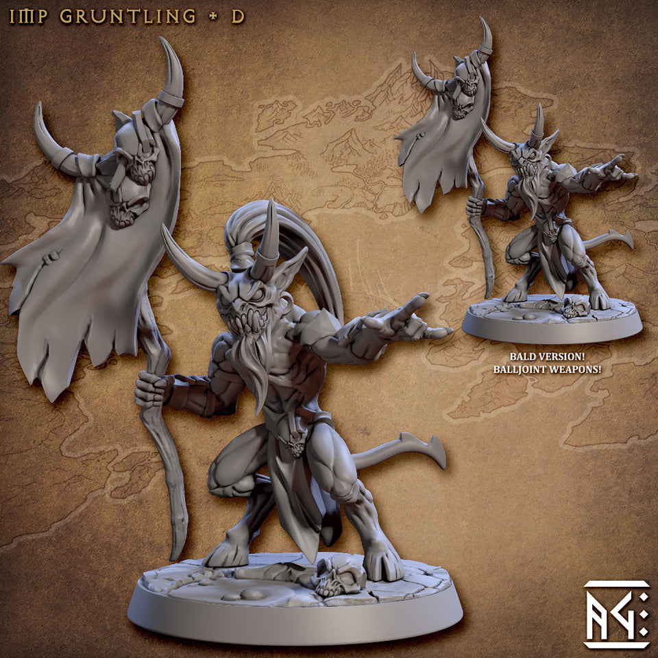 3D Printed Artisan Guild Abyss Imp Gruntiling Abyss Demons Set 28mm 32mm
