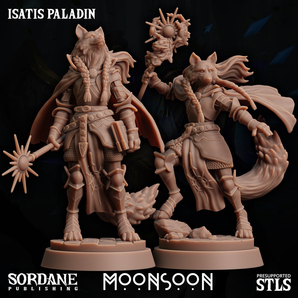 3D Printed Sordane Publishing Isatis Paladin 28 32mm D&D