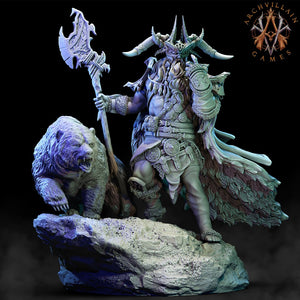 3D Printed Archvillain Games Frostburn Horrors - Frost Giant Jarl 28mm 32mm D&D