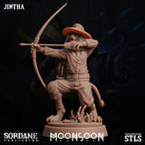3D Printed Sordane Publishing Jintha Moonsoon 28 32mm D&D