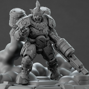 3D Printed Nafarrate Jumper Orc Set Space Orcs 28 32 mm D&D