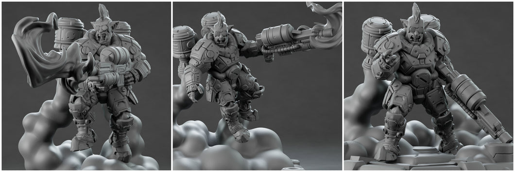 3D Printed Nafarrate Jumper Orc Set Space Orcs 28 32 mm D&D