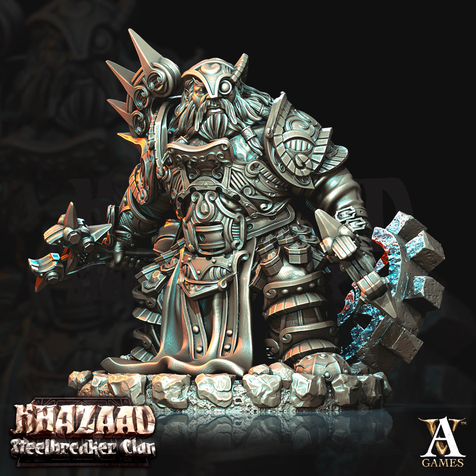 3D Printed Archvillain Games Khazaad Steelbreaker Clan - Steelbreaker Engineers 28mm 32mm D&D