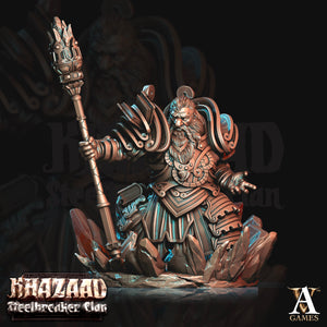 3D Printed Archvillain Games Khazaad Steelbreaker Clan - Geomancers 28mm 32mm D&D