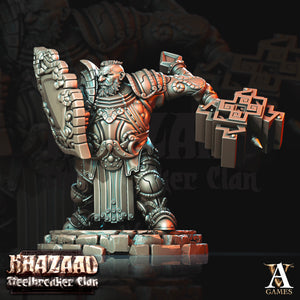 3D Printed Archvillain Games Khazaad Steelbreaker Clan - Steelbreaker Dwarf Warriors 28mm 32mm D&D
