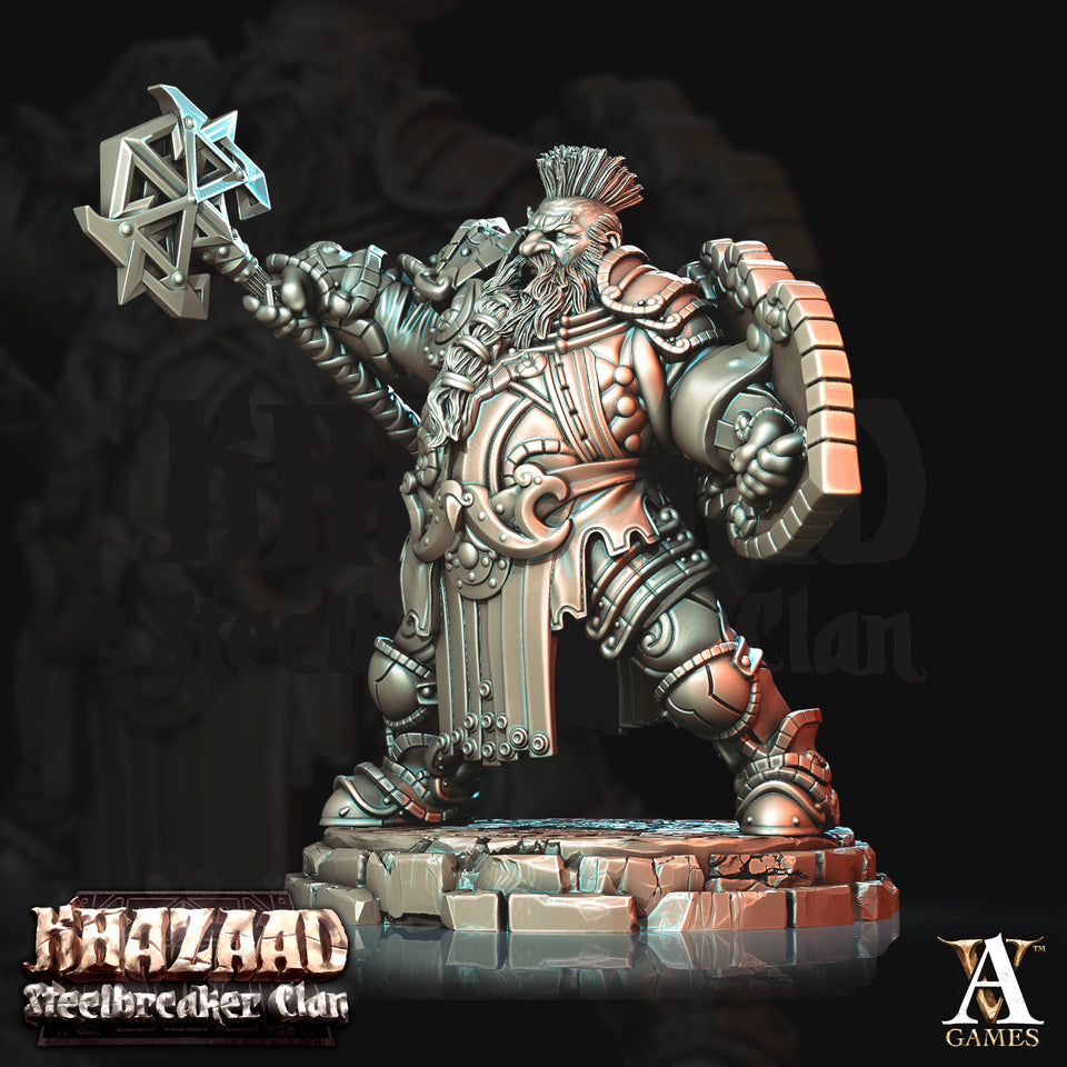 3D Printed Archvillain Games Khazaad Steelbreaker Clan - Steelbreaker Dwarf Warriors 28mm 32mm D&D