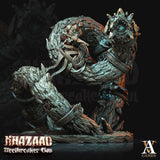 3D Printed Archvillain Games Khazaad Steelbreaker Clan - Stone Worm with Rider 28mm 32mm D&D