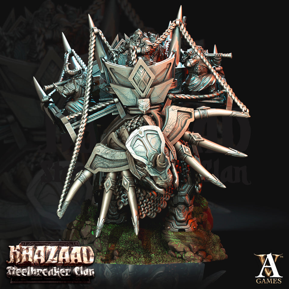 3D Printed Archvillain Games Khazaad - Steelbreaker Clan War Bjargan 28 32mm D&D