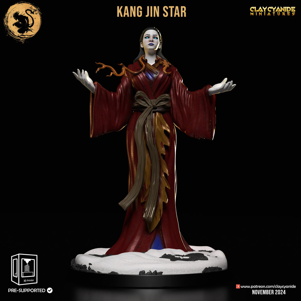 3D Printed Clay Cyanide Kang Jin Star Black Myth Wukong Set 28 32 mm D&D