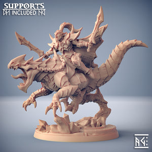 3D Printed Artisan Guild Khaladas on Morvagia the Drakeling Ashen Alfar Inquisitors 28mm 32mm