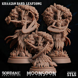 3D Printed Sordane Publishing Kraal'an Bard Leafsong Moonsoon 28 32mm D&D