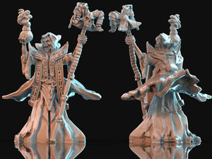 3D Printed Nafarrate Lich Bestiary Vol. 1 Bestiary Creatures Volume 1 28mm 32mm D&D