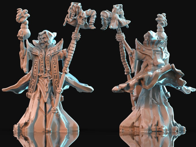 3D Printed Nafarrate Lich Bestiary Vol. 1 Bestiary Creatures Volume 1 28mm 32mm D&D
