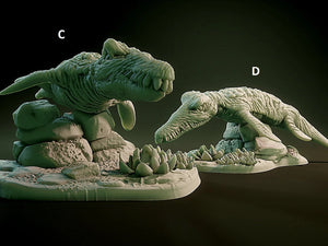 3D Printed Nafarrate Liopleurodon Lovecraftian Bestiary 28 32 mm D&D