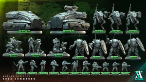 3D Printed Archvillain Games Argo Commando Morior Invictus Argo Commando 28 32mm D&D