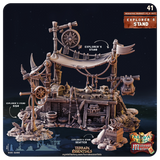 3D Printed Cast n Play Medieval Market 2 Terrain Set 28mm 32mm D&D