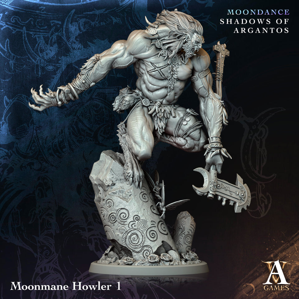 3D Printed Archvillain Games Moonmane Howler Moondance - Shadows of Argantos 28 32mm D&D