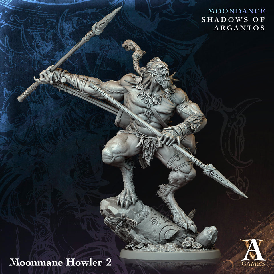 3D Printed Archvillain Games Moonmane Howler Moondance - Shadows of Argantos 28 32mm D&D