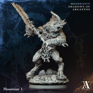 3D Printed Archvillain Games Moontaur Moondance - Shadows of Argantos 28 32mm D&D