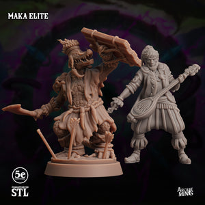 3D Printed Sordane Publishing Maka Elite Moonsoon 28 32mm D&D