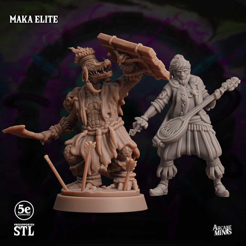 3D Printed Sordane Publishing Maka Elite Moonsoon 28 32mm D&D