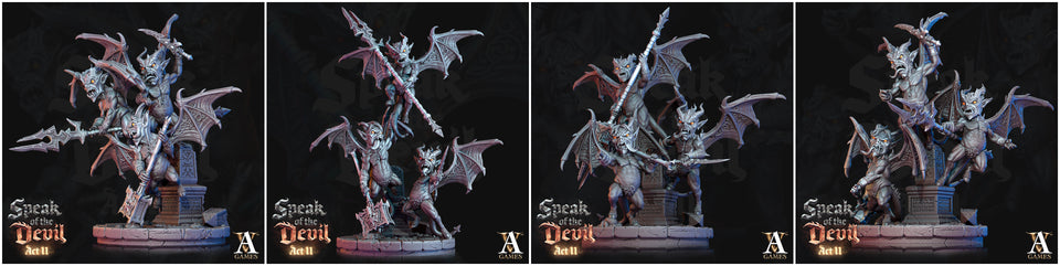 3D Printed Archvillain Games Malignants Speak of the Devil Act II 28 32mm D&D