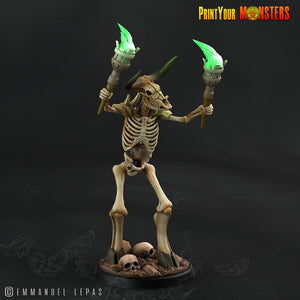 3D Printed Print your Monster The Ancient Bones Pack - Bone Minotaurs 28mm 32mm D&D