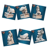 3D Printed STL Miniatures Fantasy Props 2 Museum Statue Set 28 - 32mm War Gaming D&D