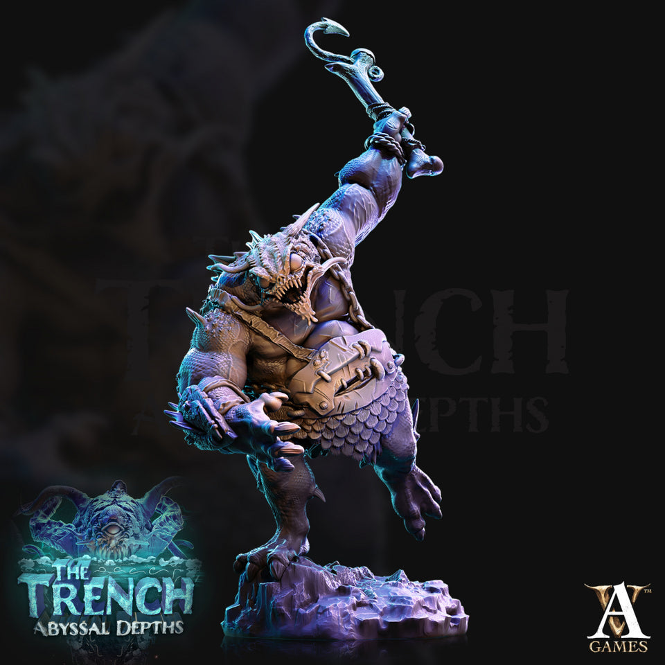 3D Printed Archvillain Games Morlok Big Bois The Trench Abyssal Depths 28 32mm D&D