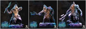 3D Printed Archvillain Games Morloks The Trench Abyssal Depths 28 32mm D&D