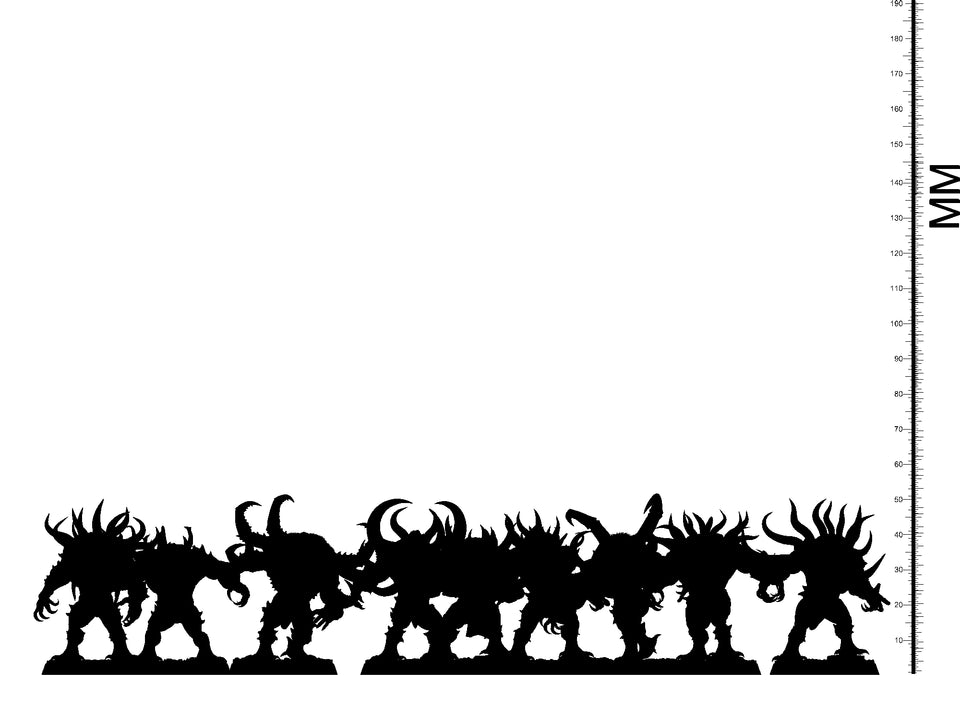 3D Printed Clay Cyanide Mortisbane Revenants - Moonmorphs Faction 28mm 32mm D&D