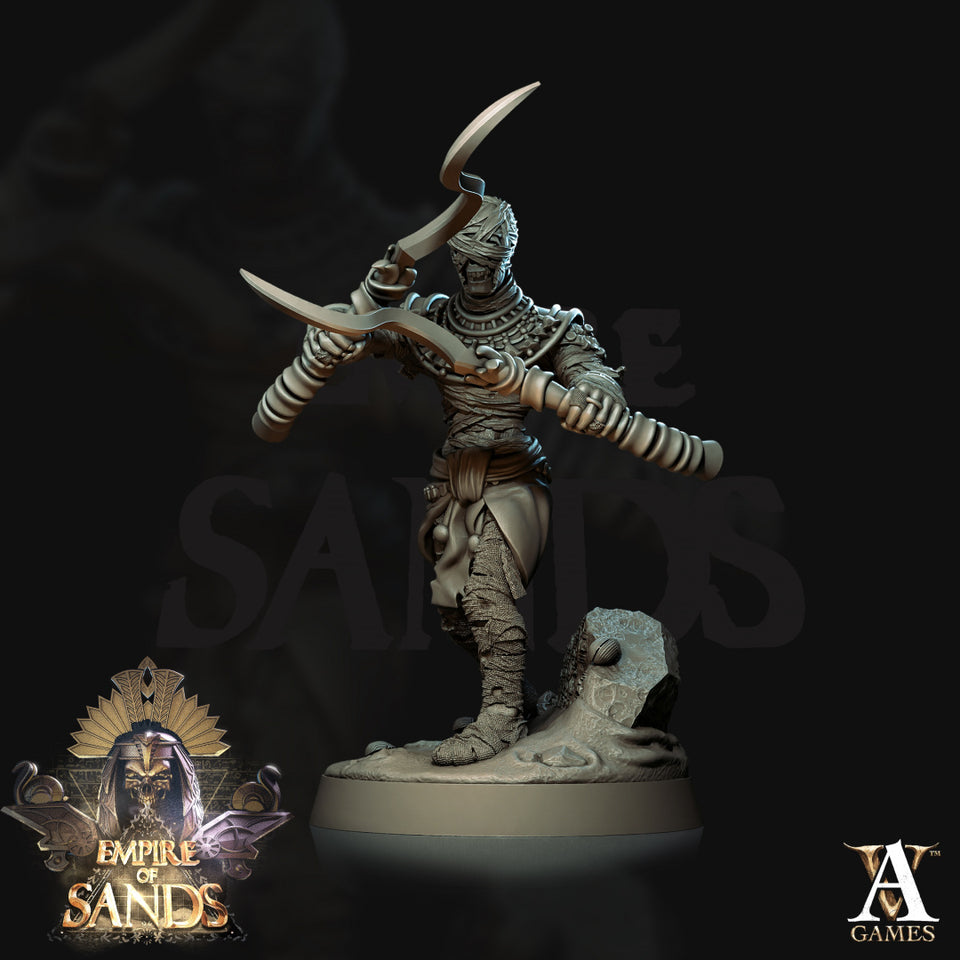 3D Printed Archvillain Games Mummies The Empire of Sands 28 32mm D&D