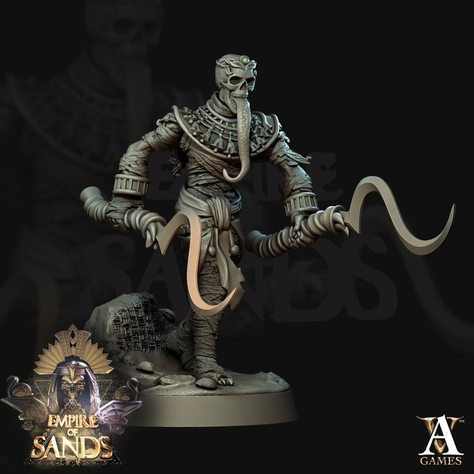 3D Printed Archvillain Games Mummies The Empire of Sands 28 32mm D&D
