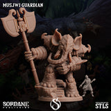 3D Printed Sordane Publishing Musjwi Guardian Burrows Below 28 32mm D&D