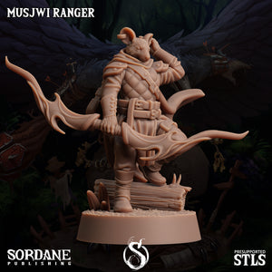 3D Printed Sordane Publishing Musjwi Ranger Burrows Below 28 32mm D&D