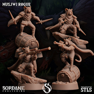 3D Printed Sordane Publishing Musjwi Rogue Burrows Below 28 32mm D&D