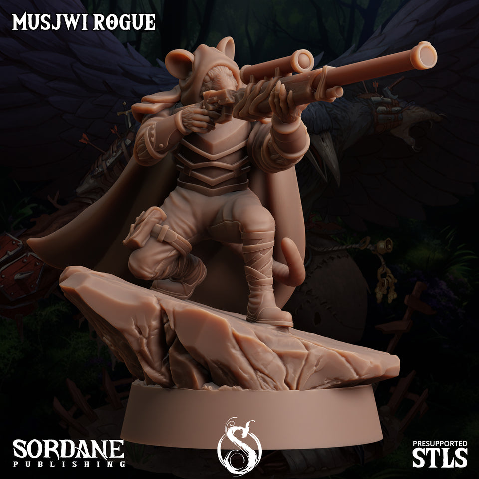 3D Printed Sordane Publishing Musjwi Rogue Burrows Below 28 32mm D&D